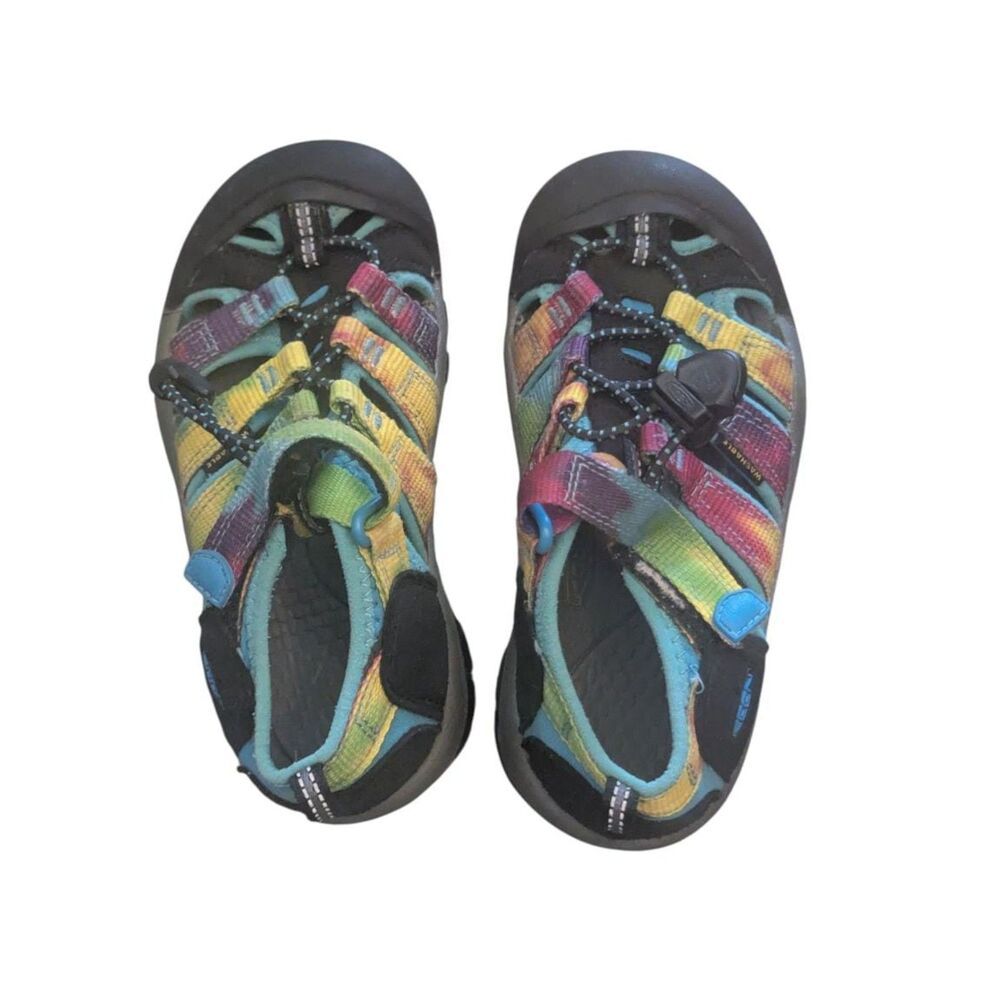 KEEN Kids Newport H2 Rainbow Tie Dye Waterproof Hiking Water Sandals 11 - Picture 2 of 5